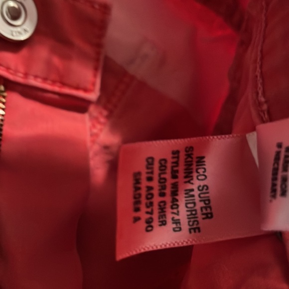 Hudson jeans in a soft red good condition - Picture 4 of 4